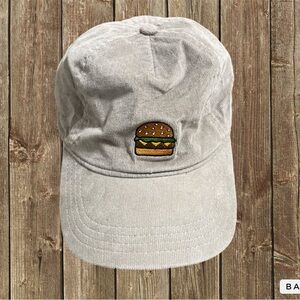 Taupe color cord Hamburger hat adjustable back